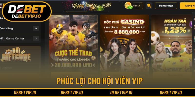 Phúc lợi cho hội viên VIP
