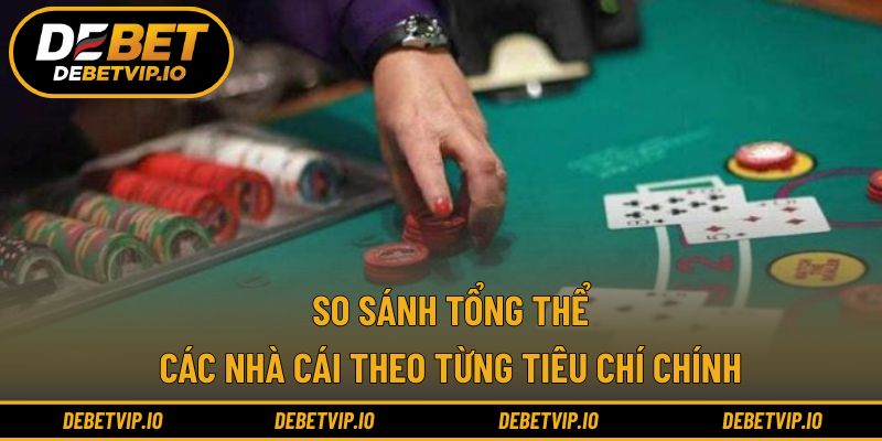 So sánh tổng thể các nhà cái theo từng tiêu chí chính